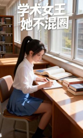 短剧《学术女王她不混圈》海报