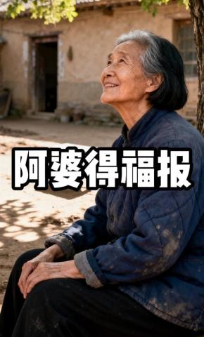 短剧《阿婆得福报》海报