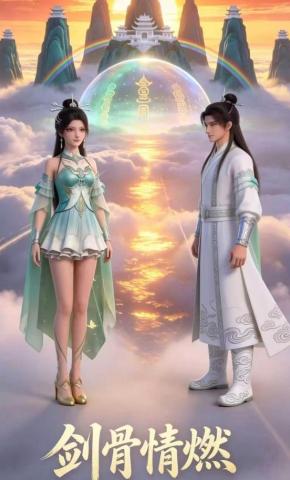 短剧《剑骨情燃》海报