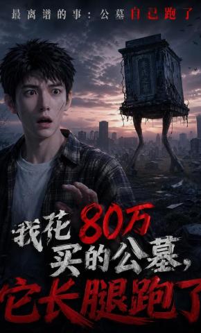 短剧《我花80万买的公墓，它长腿跑了》海报