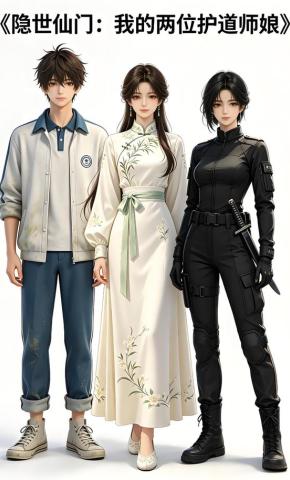短剧《隐世仙门：我的两位护道师娘》海报