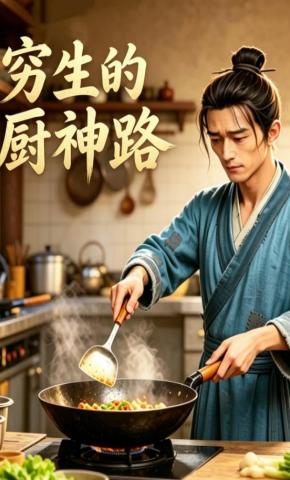 短剧《穷书生的厨神路》海报