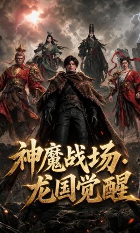 短剧《神魔战场，龙国觉醒》海报