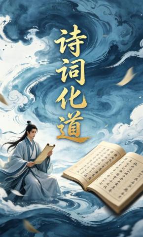 短剧《诗词化道》海报