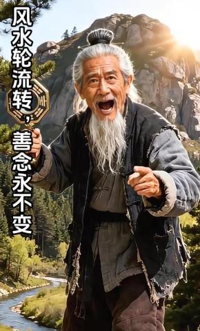 短剧《风水轮流转，善念永不变》海报