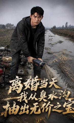 短剧《离婚当天我从臭水沟抽出无价之宝》海报