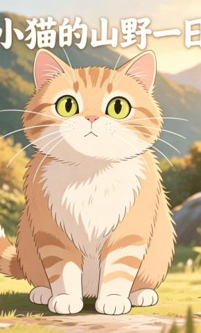 短剧《小猫的山野一日》海报