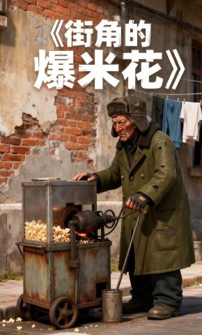 短剧《街角的爆米花》海报