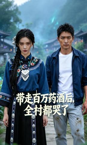 短剧《带走百万药酒后，全村都哭了》海报