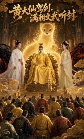 短剧黄大仙驾到，满朝文武听封海报