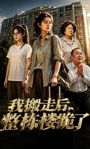 短剧《我搬走后，整栋楼跪了》海报