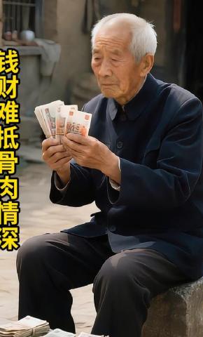 短剧《钱财难抵骨肉情深》海报
