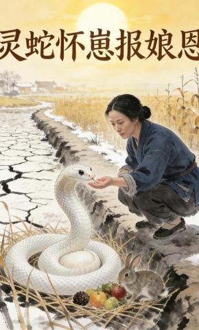 短剧《灵蛇怀崽报娘恩》海报