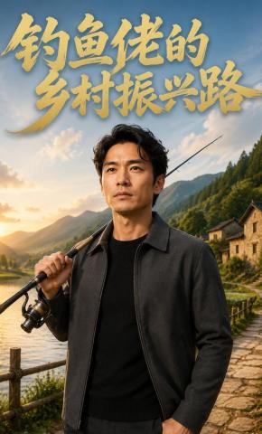 短剧《钓鱼佬的乡村振兴路》海报