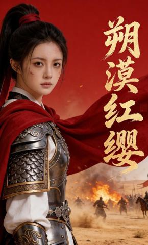 短剧《朔漠红缨》海报