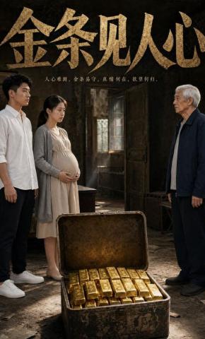 短剧《金条见人心》海报