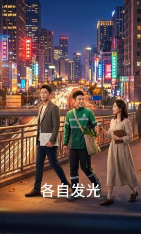 短剧《各自发光》海报