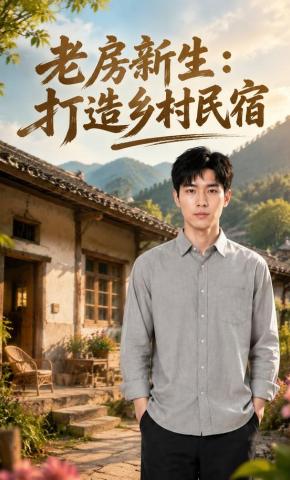 短剧《老房新生：打造乡村民宿》海报