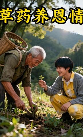 短剧《草药养恩情》海报