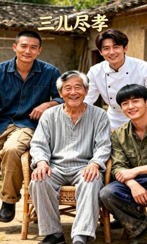 短剧《三儿尽孝》海报