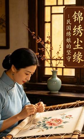 短剧《锦绣尘缘民国绣娘的坚守15》海报