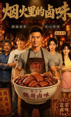 短剧《烟火里的卤味》海报