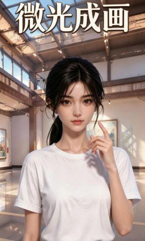 短剧《微光成画》海报