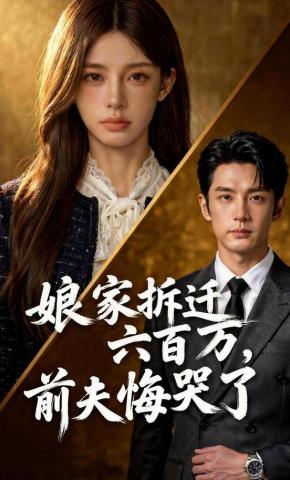 短剧《娘家拆迁六百万，前夫悔哭了》海报
