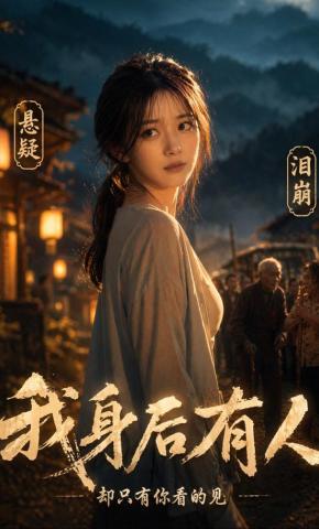 短剧《我身后有人却只有你看的见》海报