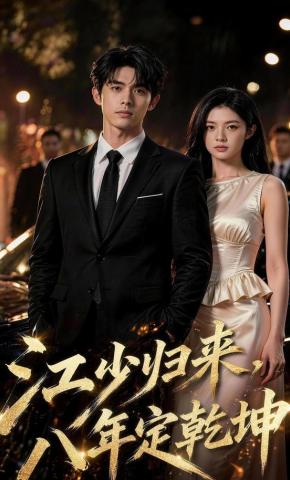 短剧《江少归来，八年定乾坤》海报