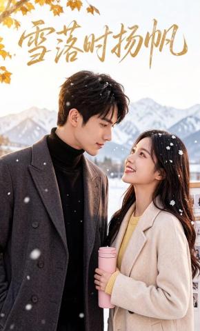 短剧《雪落时扬帆》海报