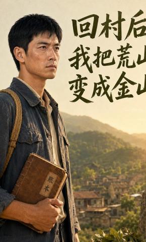 短剧《回村后，我把荒山变成金山》海报