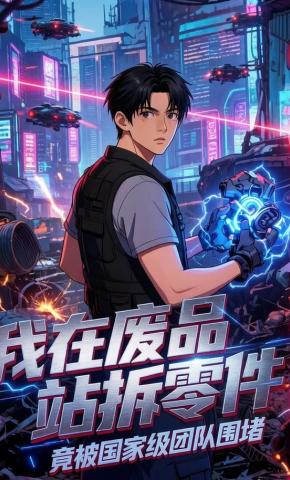 短剧《我在废品站拆零件，竟被国家级团队围堵》海报