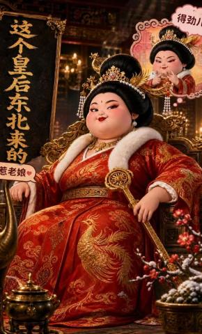 短剧《这个皇后东北来的》海报