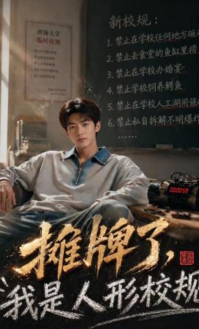 短剧《摊牌了，我是人形校规》海报