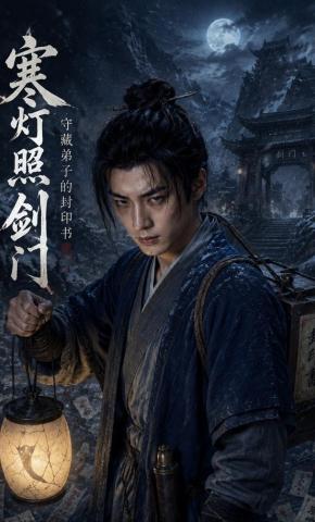 短剧《寒灯照剑门：守藏弟子的封印书》海报