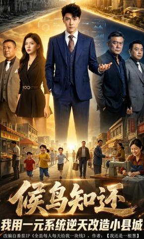短剧《候鸟知还：我用一元系统逆天改造小县城》海报