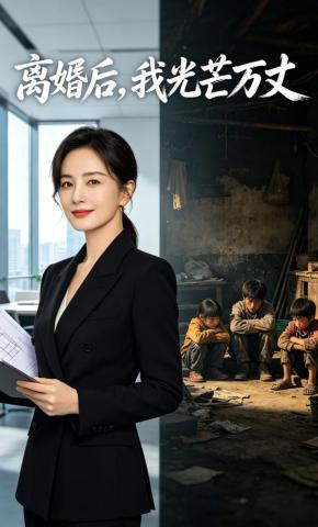 短剧《离婚后，我光芒万丈》海报