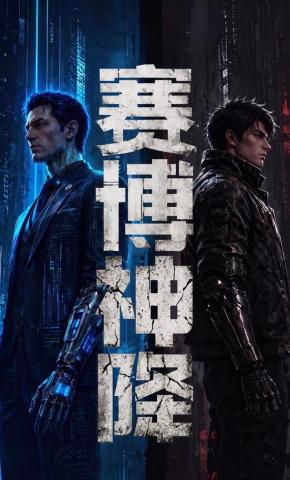 短剧《赛博神降》海报