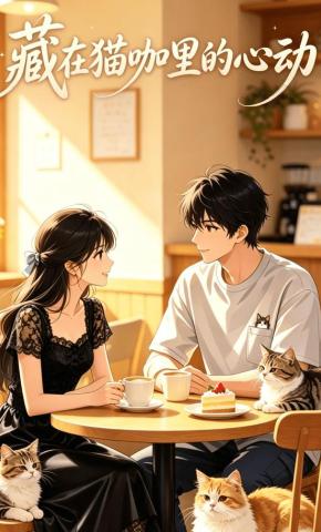 短剧《藏在猫咖里的心动》海报
