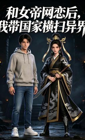 短剧《和女帝网恋后，我带国家横扫异界》海报