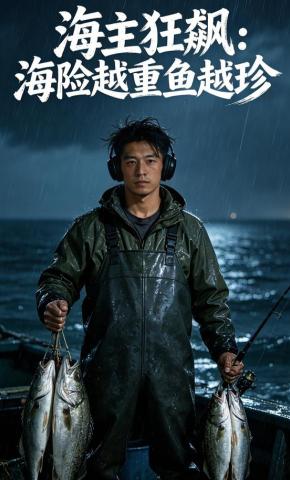 短剧《海主狂飙，海险越重鱼越珍》海报