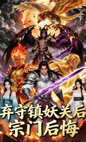 短剧《弃守镇妖关后宗门后悔》海报