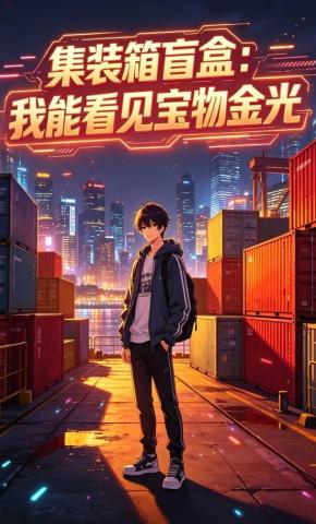 短剧《集装箱盲盒：我能看见宝物金光》海报