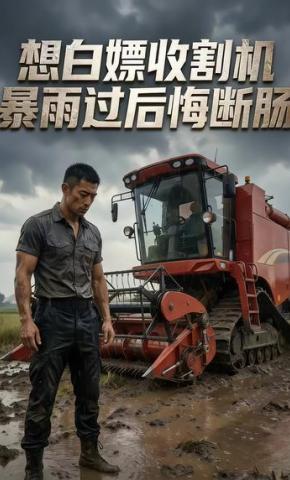 短剧《想白嫖收割机，暴雨过后悔断肠》海报