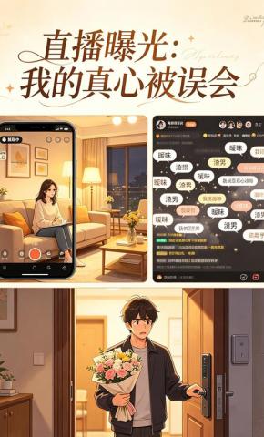短剧《直播曝光：我的真心被误会》海报
