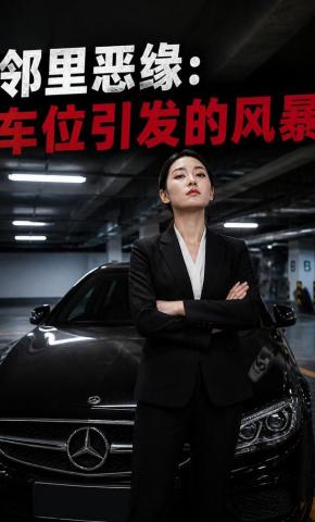 短剧《邻里恶缘：车位引发的风暴》海报
