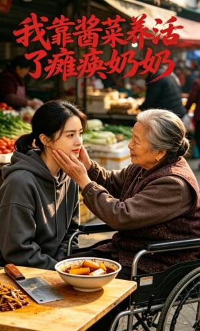 短剧《我靠酱菜养活了瘫痪奶奶》海报