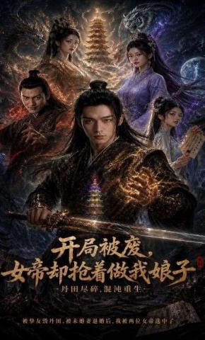 短剧《开局被废，女帝却抢着做我娘子》海报