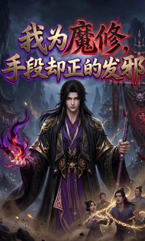 短剧《我为魔修，手段却正的发邪》海报